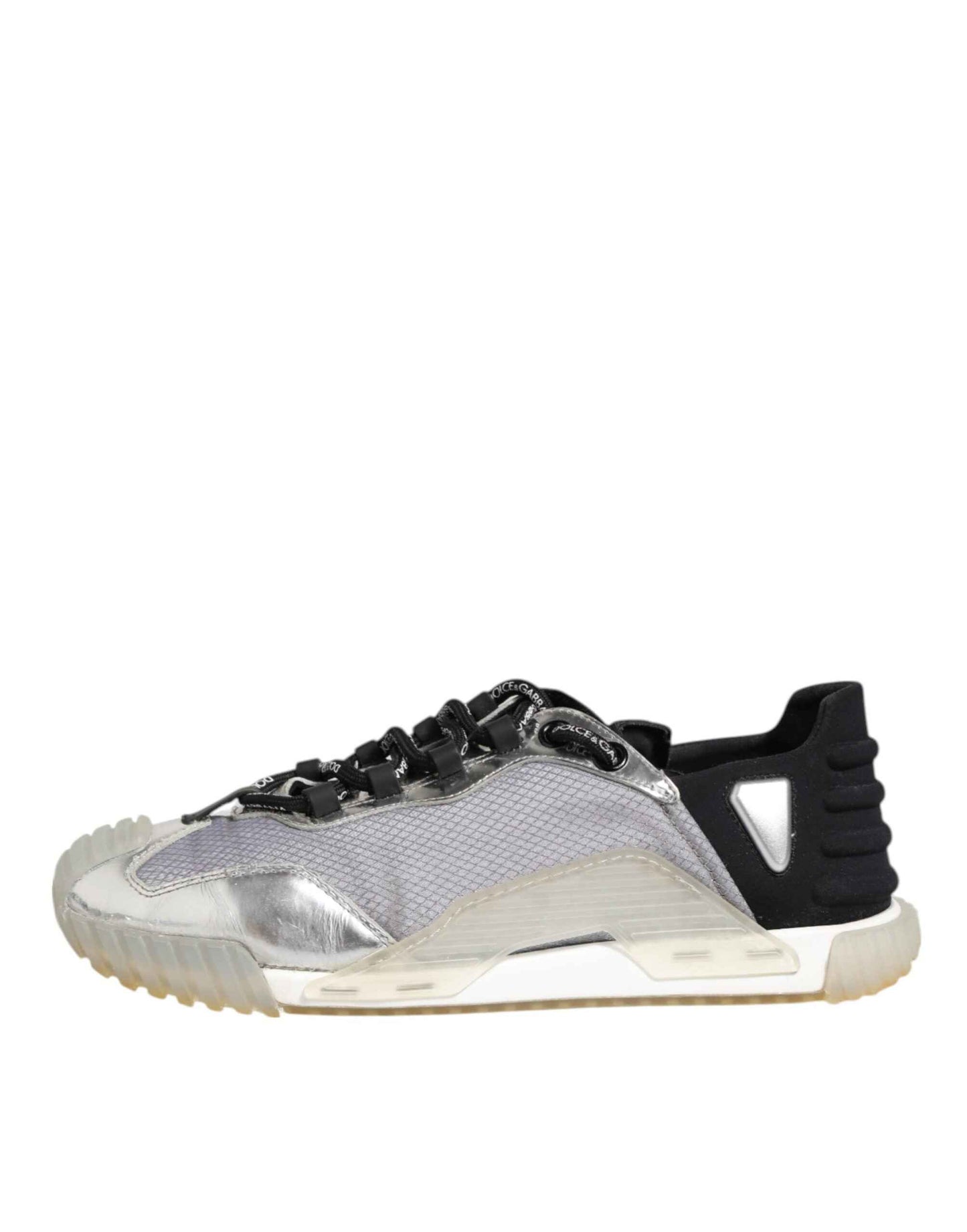 Dolce & Gabbana Multicolor Silver Logo Low Top NS1 Sneakers Shoes by Dolce & Gabbana