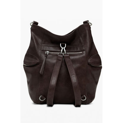 Desigual Brown Polyethylene Women Backpack