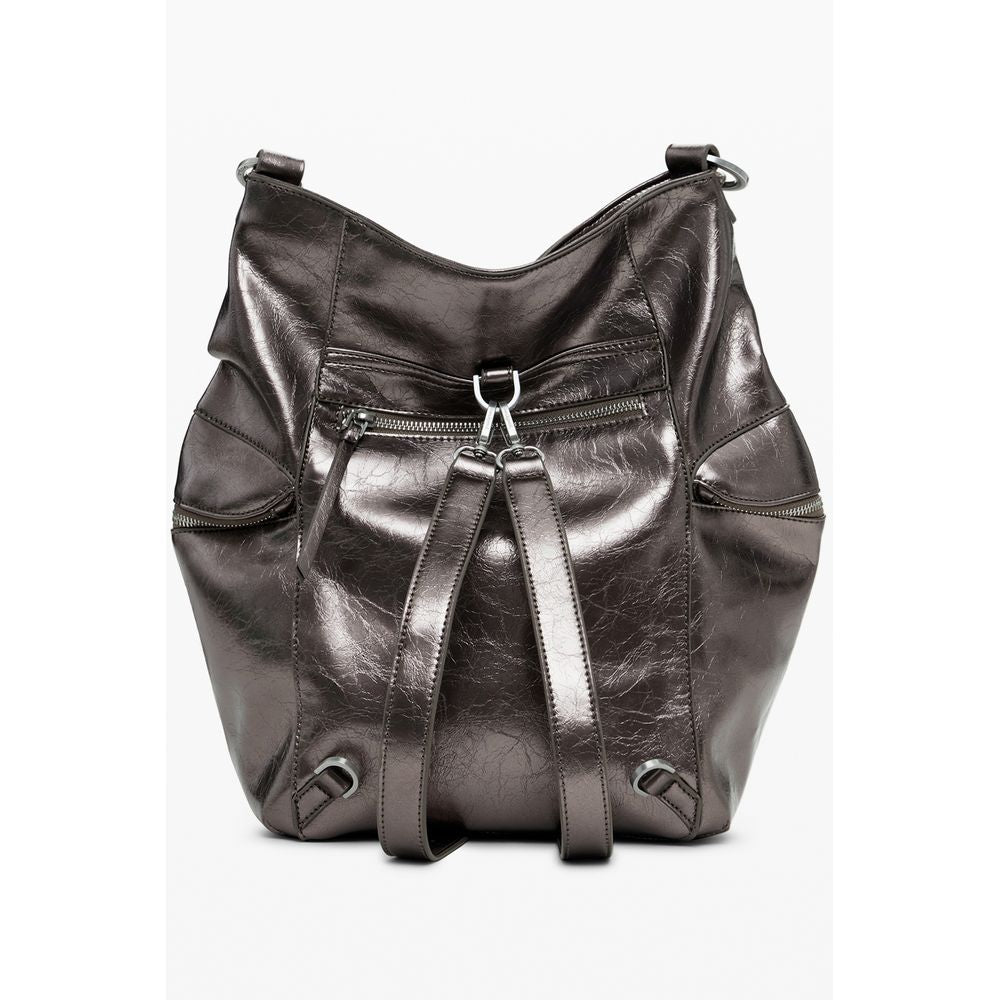 Desigual Bronze Polyethylene Women Backpack