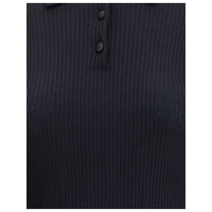Dolce & Gabbana Ribbed Polo Sweater