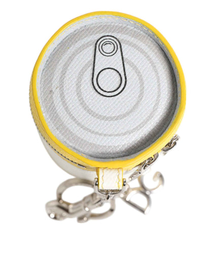 Dolce & Gabbana Amore Leather Yellow Bag Charm Coin Case Keychain Keyring by Dolce & Gabbana