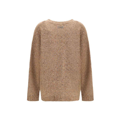 PINKO Bouclé fabric Cardigan with rhinestones