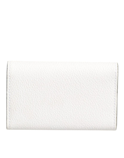 Dolce & Gabbana Kaartencase Leder Wit Sleutelhouder