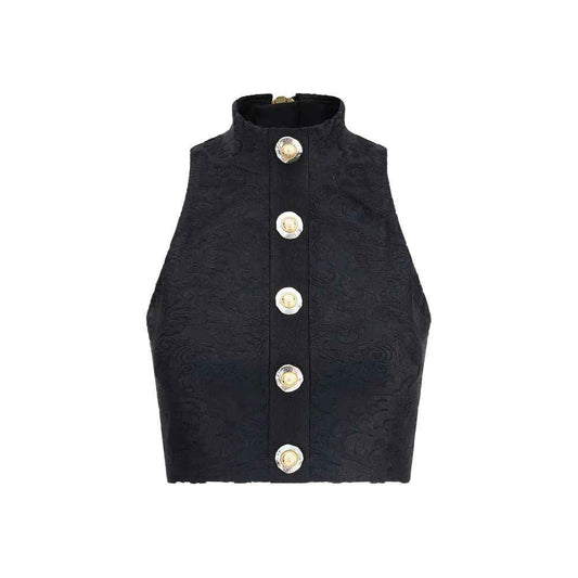 Balmain Baroque crop Top