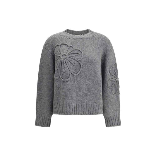 Bruno Manetti Embroidered flower Sweater