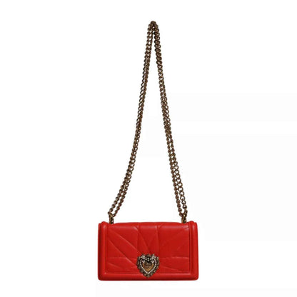 Dolce & Gabbana Red Quilted Devotion Crossbody 11 PRO Phone case bag
