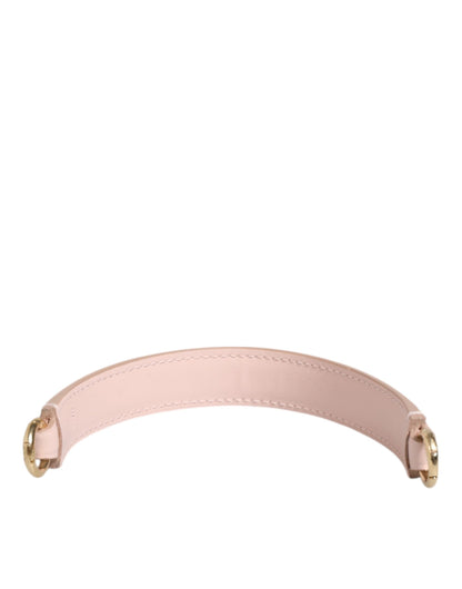 Dolce & Gabbana Strap Pink Leather Gold Tone Big Bag Handle Shoulder Strap - from Dolce & Gabbana
