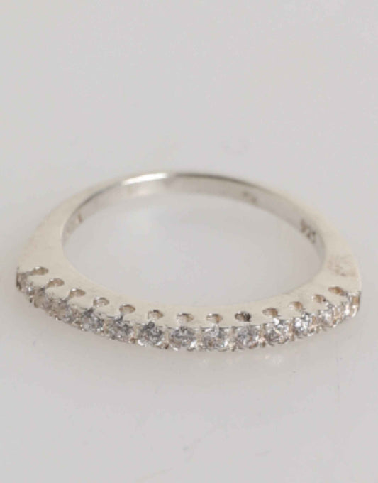 Nialaya Sterling Silver 925 Band Pave CZ Crystal Eternity Ring by Nialaya