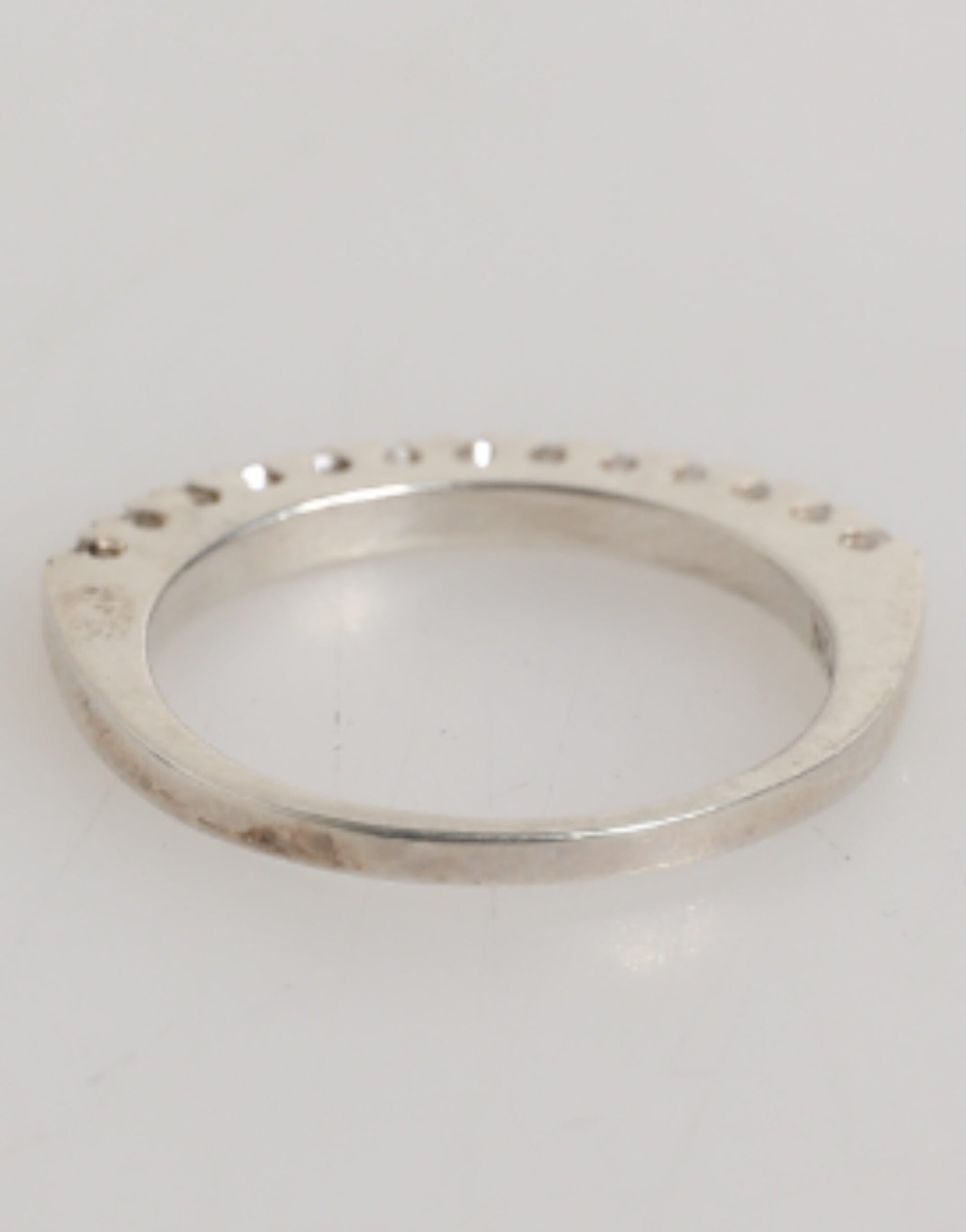 Nialaya Sterling Silver 925 Band Pave CZ Crystal Eternity Ring - from Nialaya