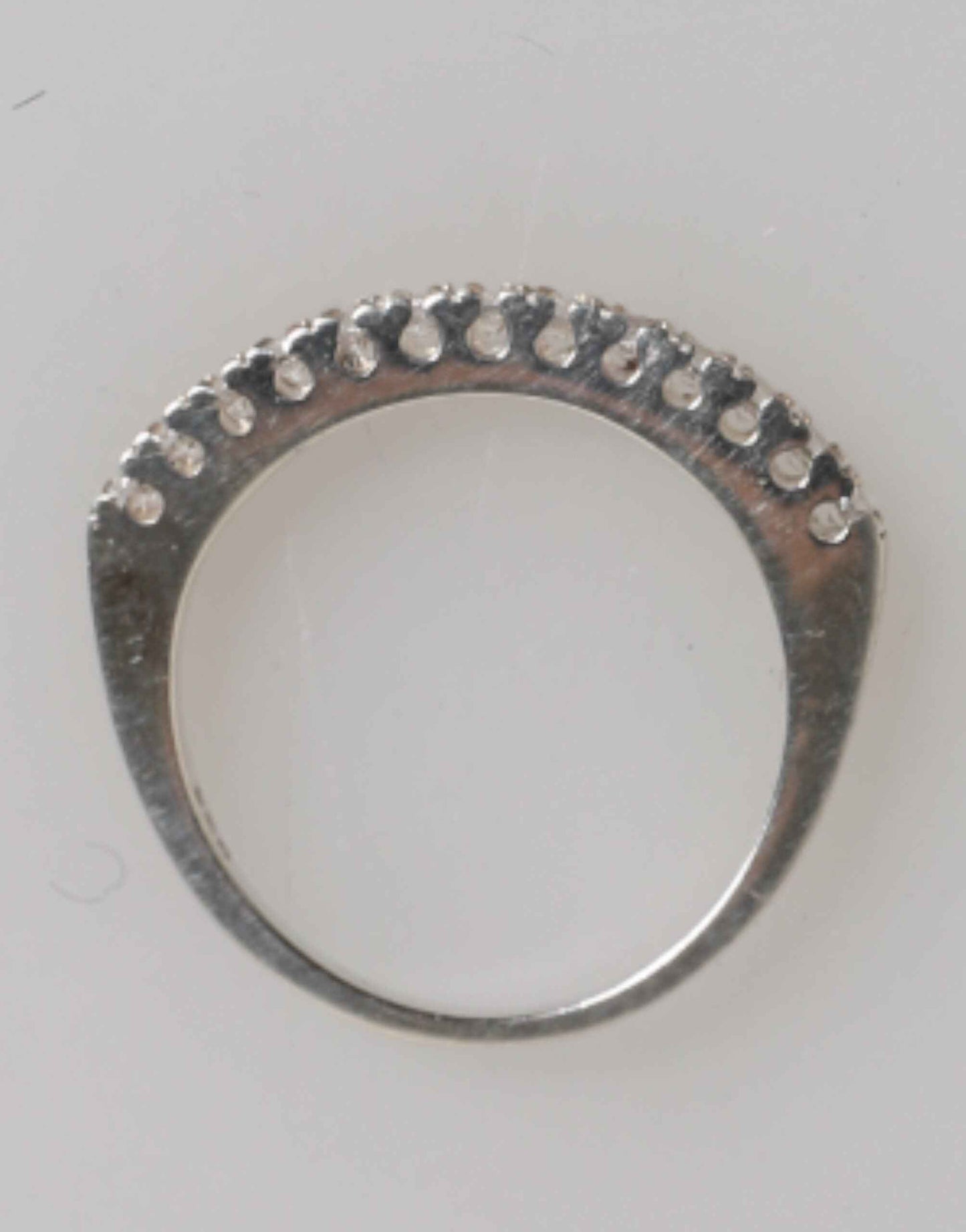 Nialaya Sterling Silver 925 Band Pave CZ Crystal Eternity Ring by Nialaya