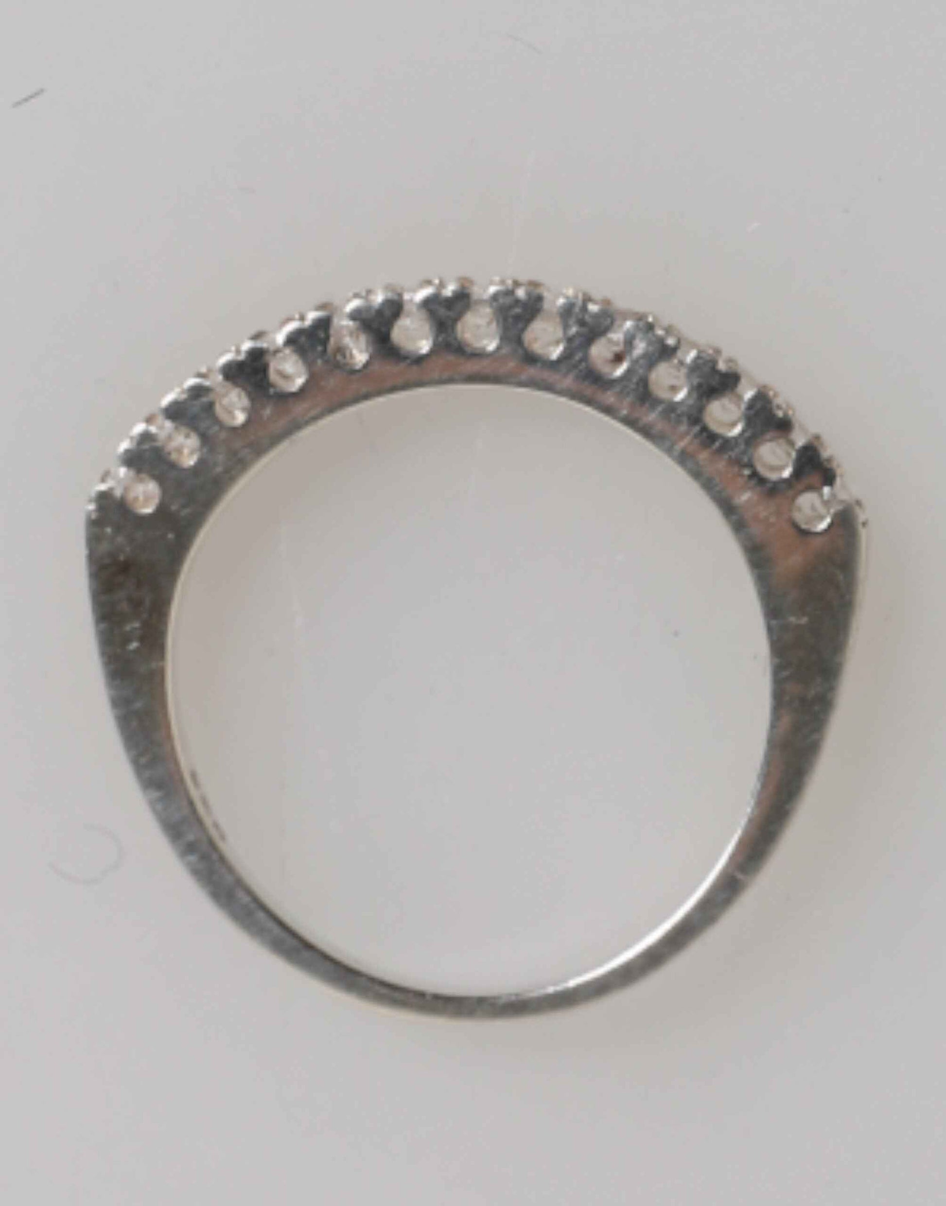 Nialaya Sterling Silver 925 Band Pave CZ Crystal Eternity Ring by Nialaya
