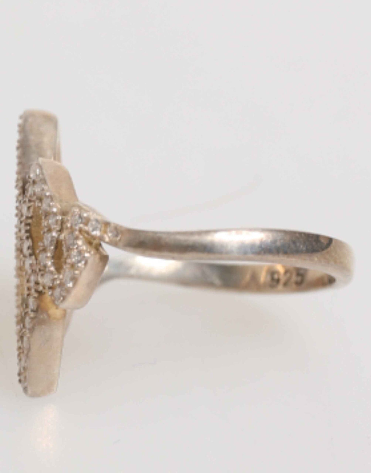 Nialaya Geometric Diamond Shape Pave CZ Crystal Jewelry Ring by Nialaya