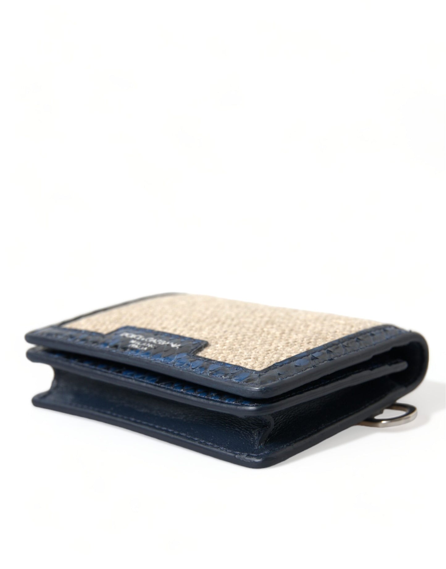 Dolce & Gabbana Beige Raffia Blue Leather Trim Mini Shoulder Purse Crossbody Bag - from Dolce & Gabbana