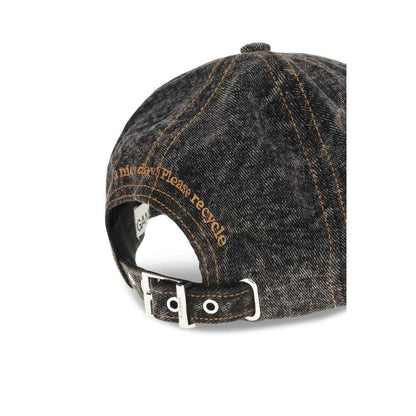 Ganni DENIM COTTON WASHED CAP
