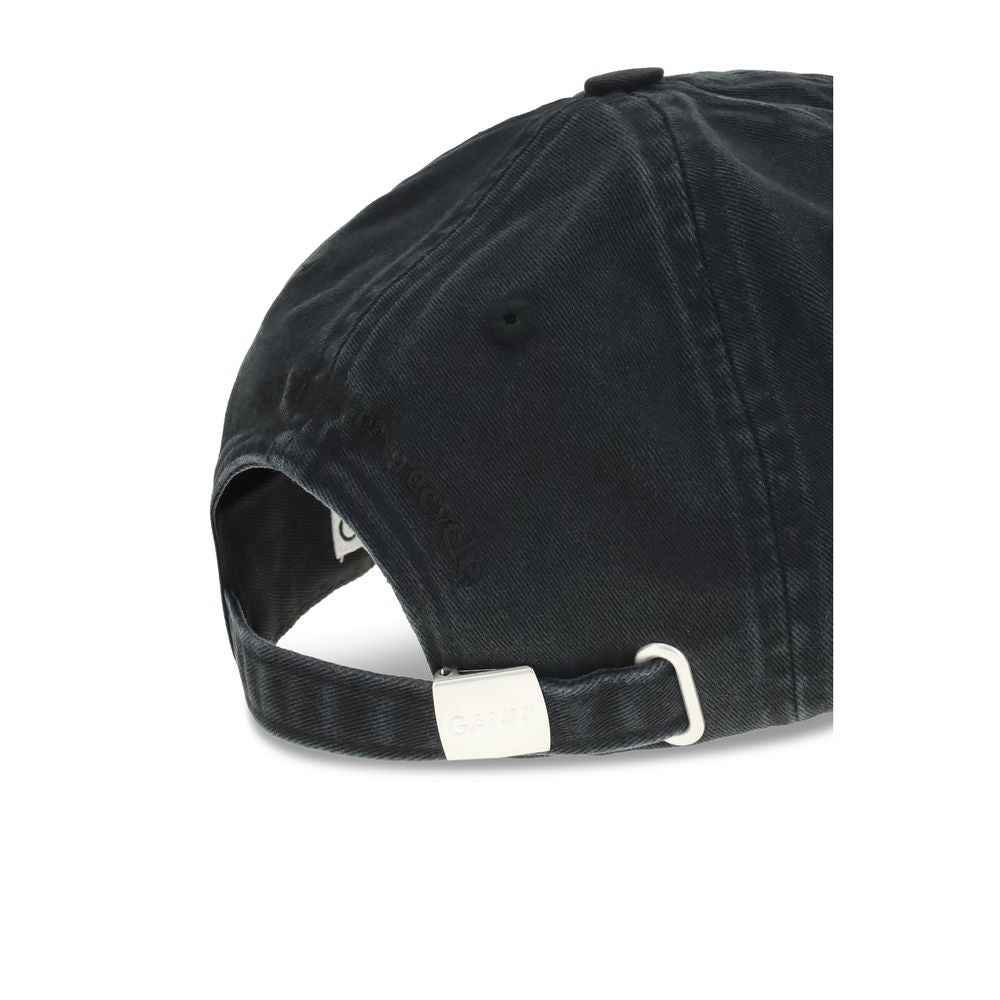 Ganni WASHED COTTON CANVAS PUPPY CAP