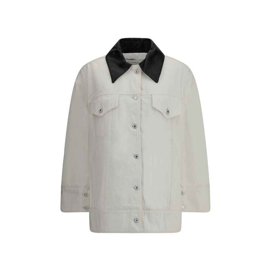 Givenchy DENIM PARKA WITH LEATHER COLLAR