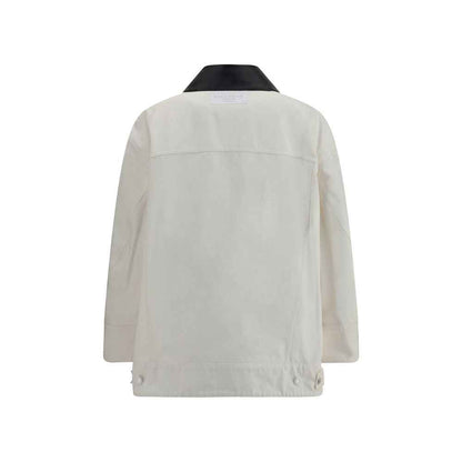 Givenchy DENIM PARKA WITH LEATHER COLLAR