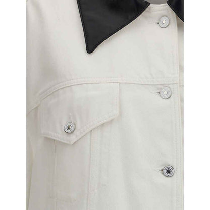 Givenchy DENIM PARKA WITH LEATHER COLLAR