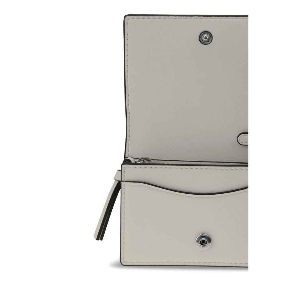 Ganni GANNI CARD HOLDER WITH FLAP CAT SIGNATUR