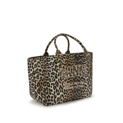 Ganni SHOPPER XXL POCKET PRINT