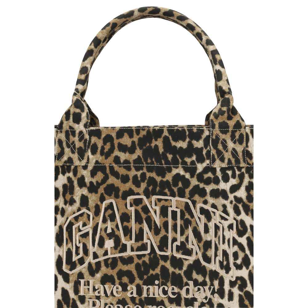 Ganni SHOPPER XXL POCKET PRINT