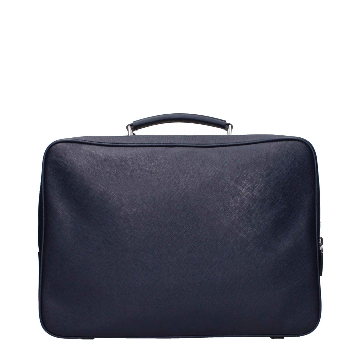 Prada Blue Leather Luggage And Travel