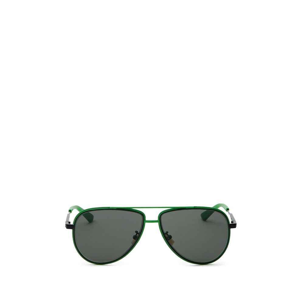 Bottega Veneta Green Metal Sunglass