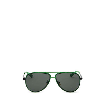 Bottega Veneta Green Metal Sunglass