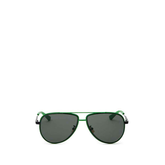 Bottega Veneta Green Metal Sunglass