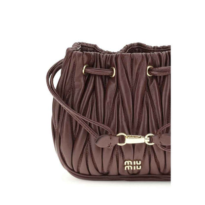 Miu Miu Matelassé nappa leather Pouch