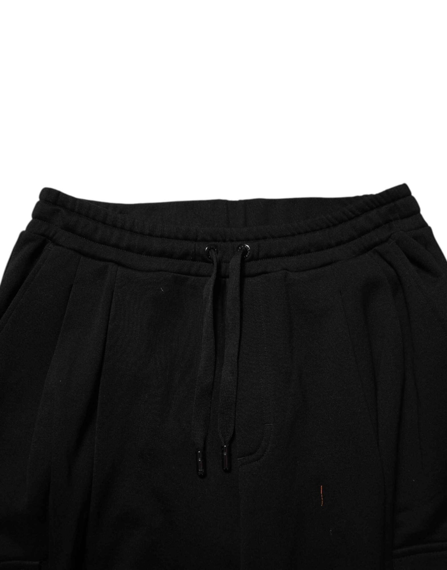 Dolce & Gabbana Black Cotton Blend Cargo Joggers Drawstring Pants by Dolce & Gabbana