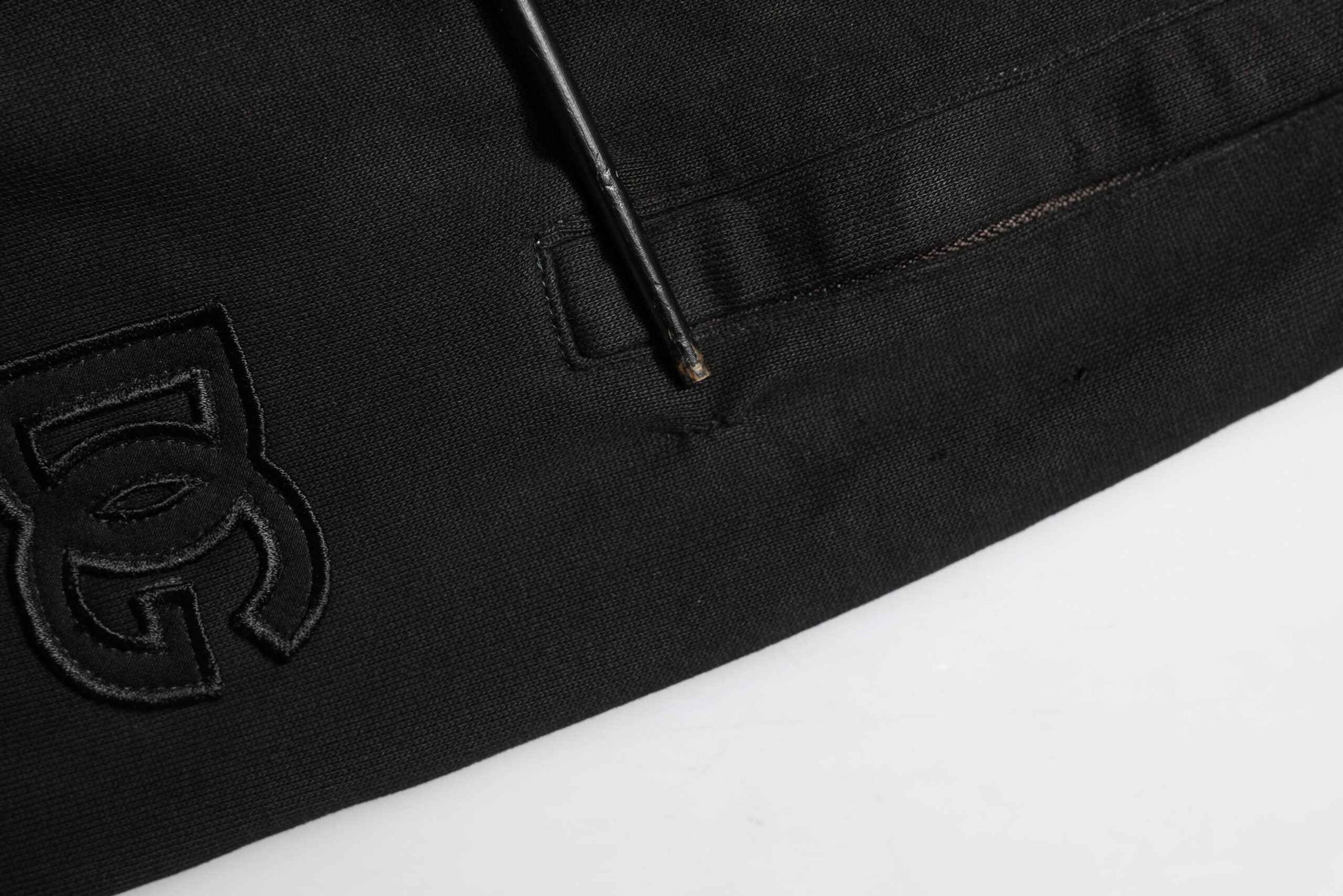 Dolce & Gabbana Black Cotton DG Logo Men Jogger Pants by Dolce & Gabbana
