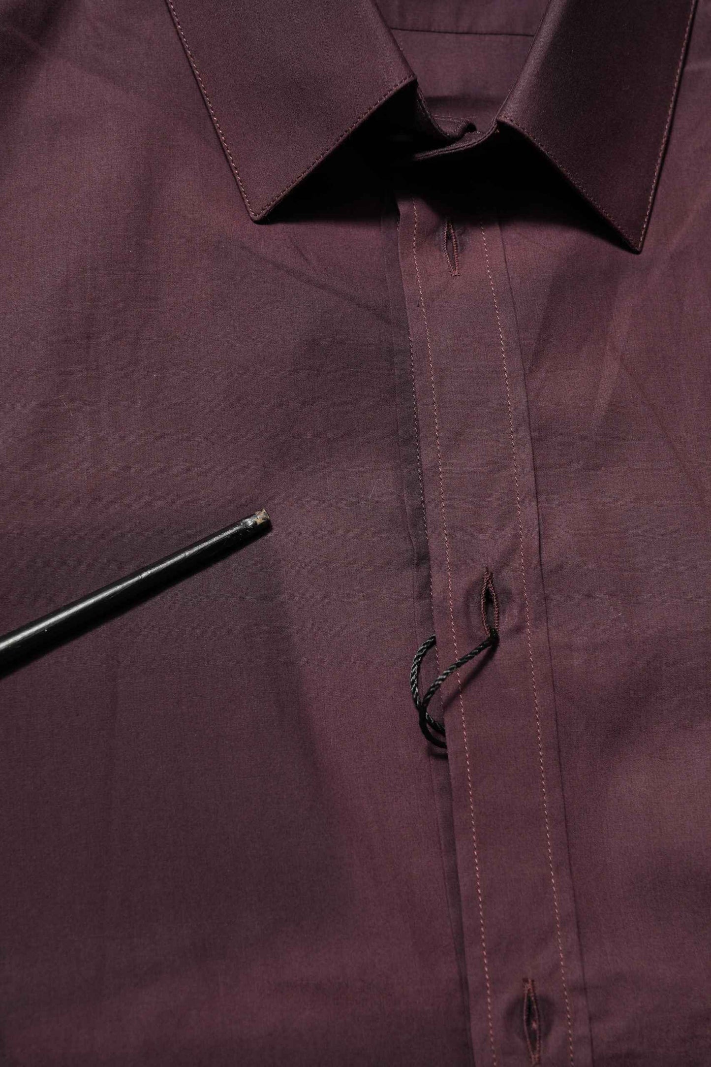 Dolce & Gabbana Maroon Cotton Collared GOLD Formal Dress Shirt by Dolce & Gabbana