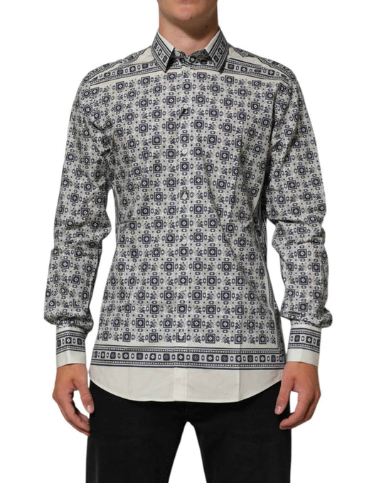 Dolce & Gabbana Multicolor Monkey Tie Print GOLD Dress Shirt by Dolce & Gabbana