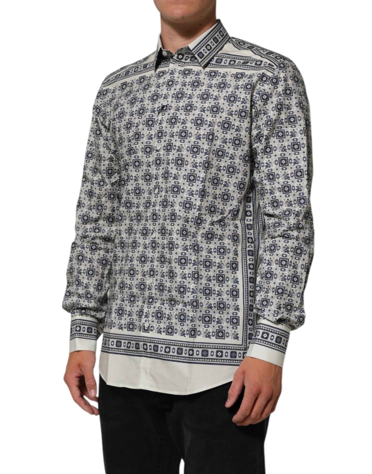 Dolce & Gabbana Multicolor Monkey Tie Print GOLD Dress Shirt by Dolce & Gabbana