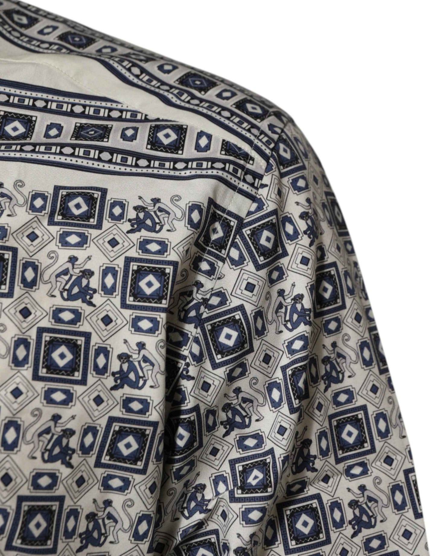 Dolce & Gabbana Multicolor Monkey Tie Print GOLD Dress Shirt by Dolce & Gabbana