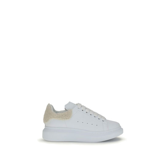 Alexander McQueen Oversize Leather Sneaker White Beige