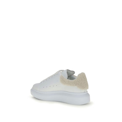 Alexander McQueen Oversize Leather Sneaker White Beige