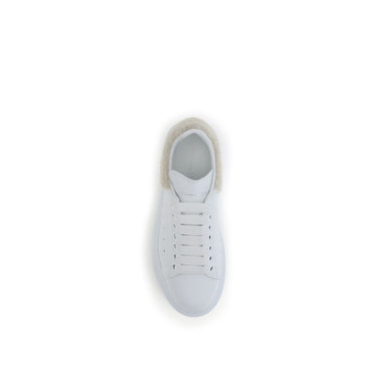 Alexander McQueen Oversize Leather Sneaker White Beige