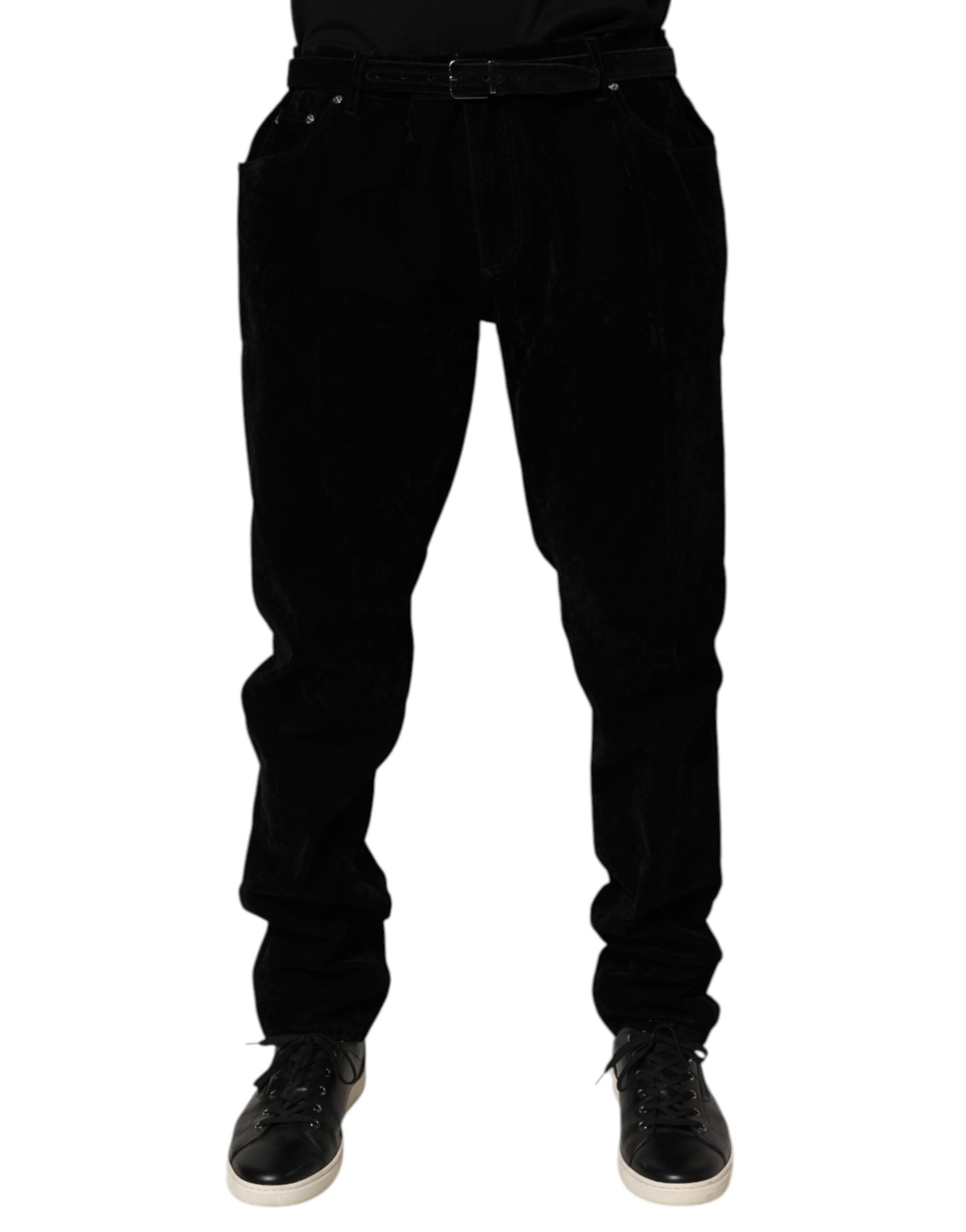 Dolce & Gabbana Black Cotton Slim Fit Denim Trouser Jeans - from Dolce & Gabbana