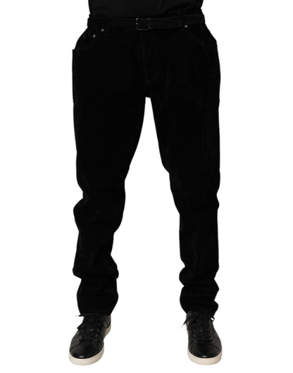 Dolce & Gabbana Black Cotton Slim Fit Denim Trouser Jeans - from Dolce & Gabbana