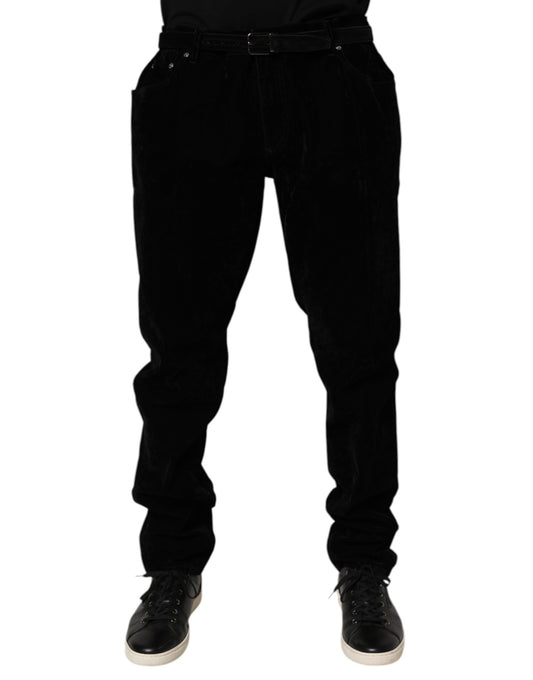 Dolce & Gabbana Black Cotton Slim Fit Denim Trouser Jeans - from Dolce & Gabbana