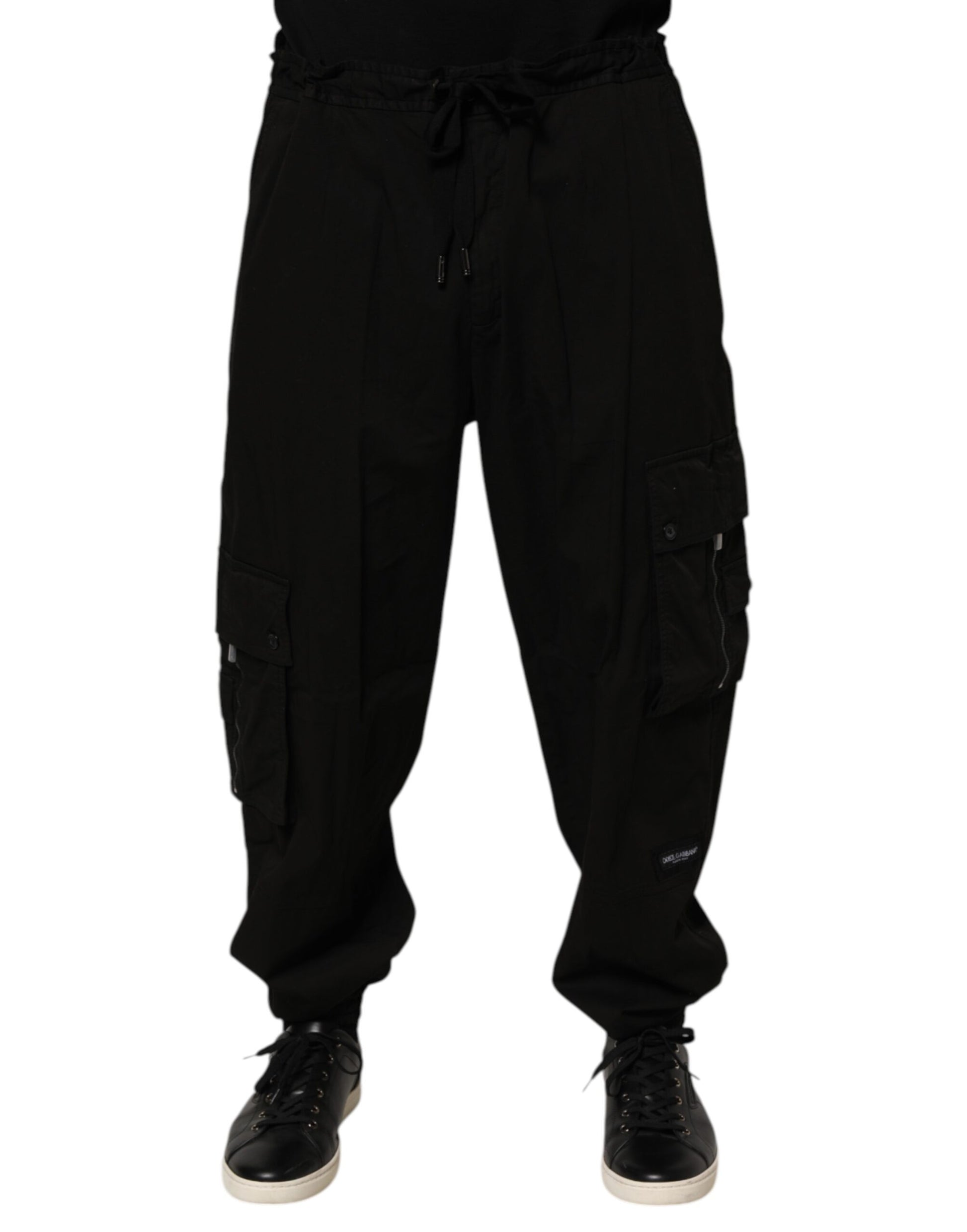 Dolce & Gabbana Black Cotton Cargo Jogger Sweatpants Pants - from Dolce & Gabbana