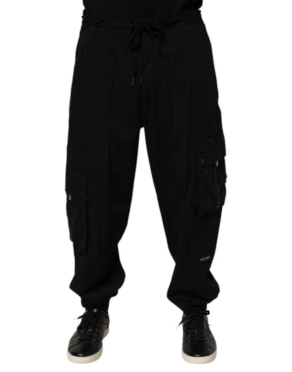 Dolce & Gabbana Black Cotton Cargo Jogger Sweatpants Pants - from Dolce & Gabbana
