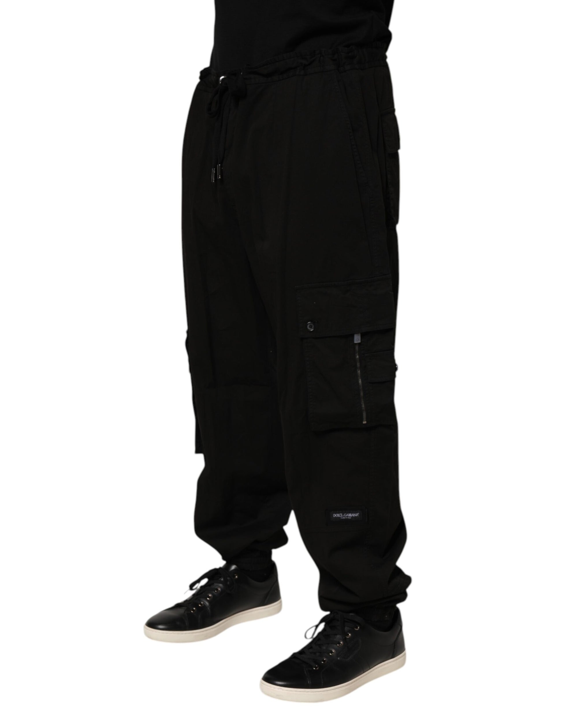 Dolce & Gabbana Black Cotton Cargo Jogger Sweatpants Pants - from Dolce & Gabbana