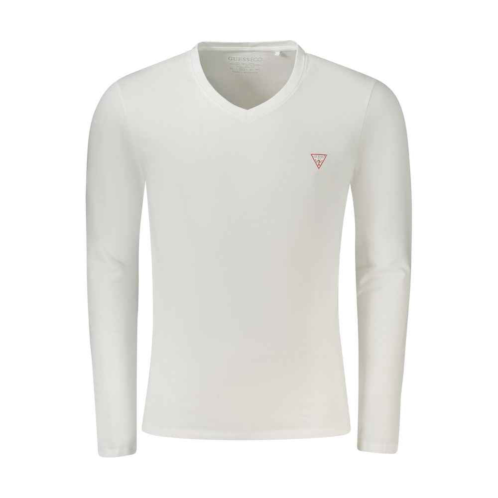 Guess Jeans Biokatoen Lange Mouw T Shirt Luxe - Wit