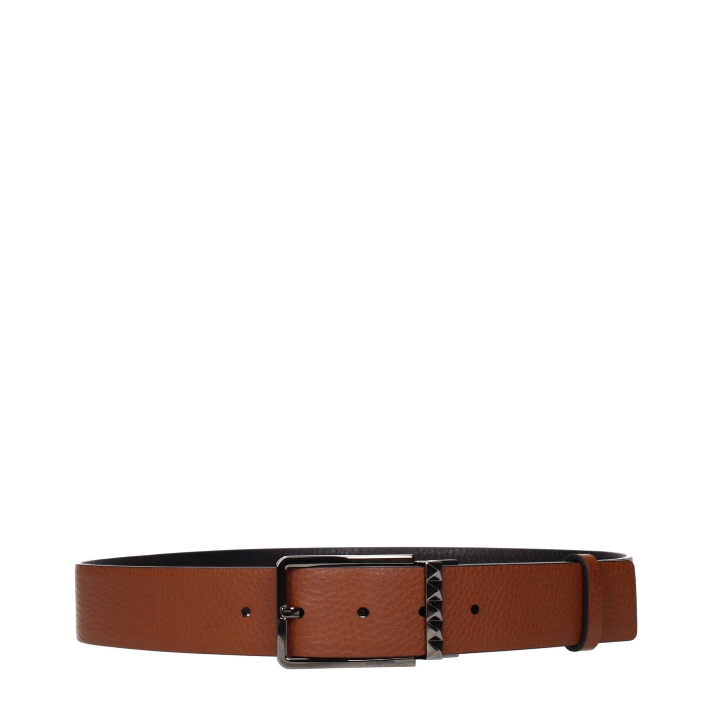 Valentino Garavani Leather Belts Black Regular Double Face