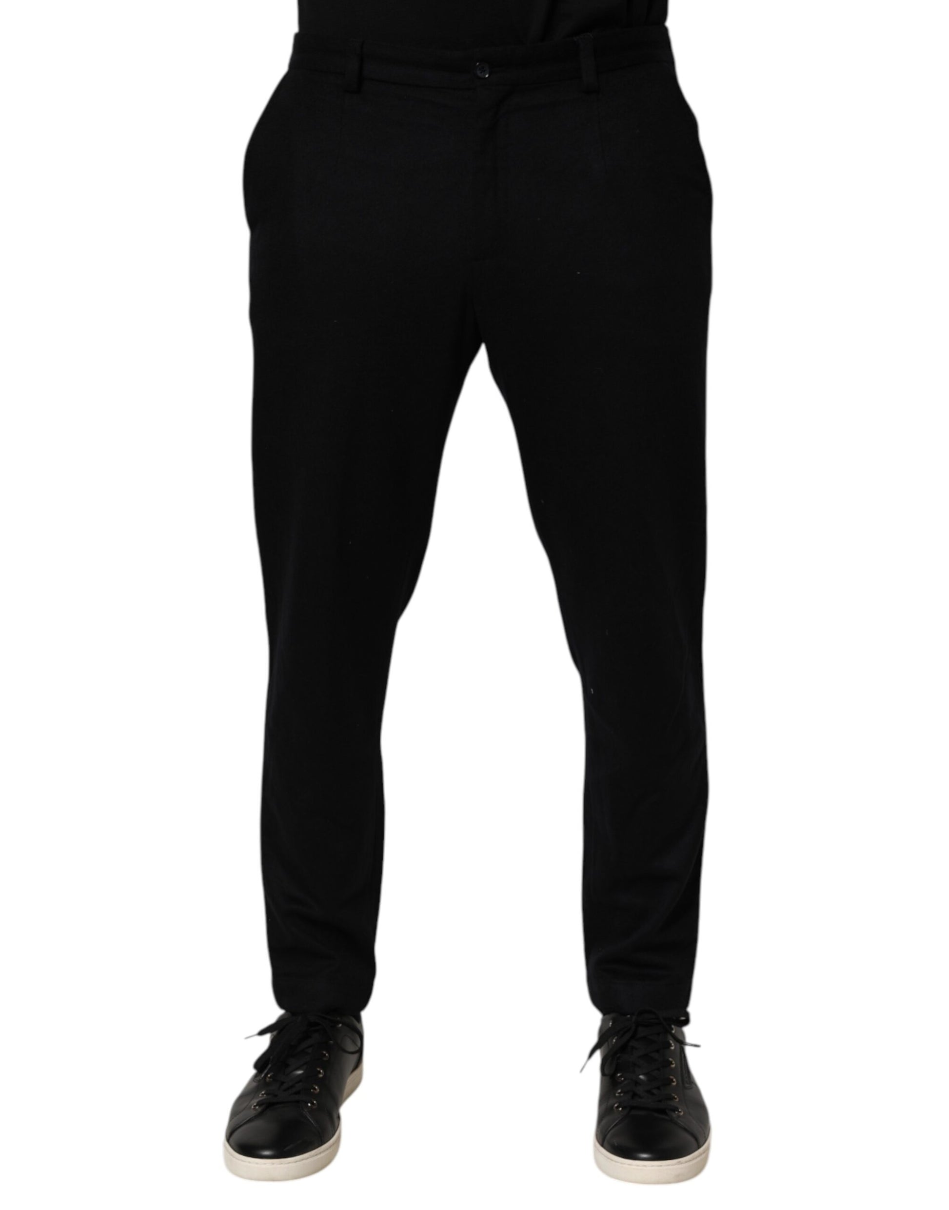Dolce & Gabbana Black Cashmere Dress Formal Men Trouser Pants - from Dolce & Gabbana
