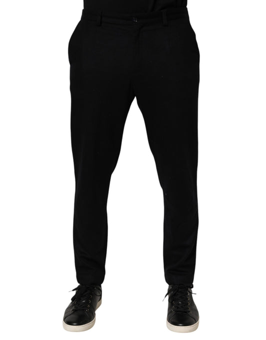 Dolce & Gabbana Black Cashmere Dress Formal Men Trouser Pants - from Dolce & Gabbana