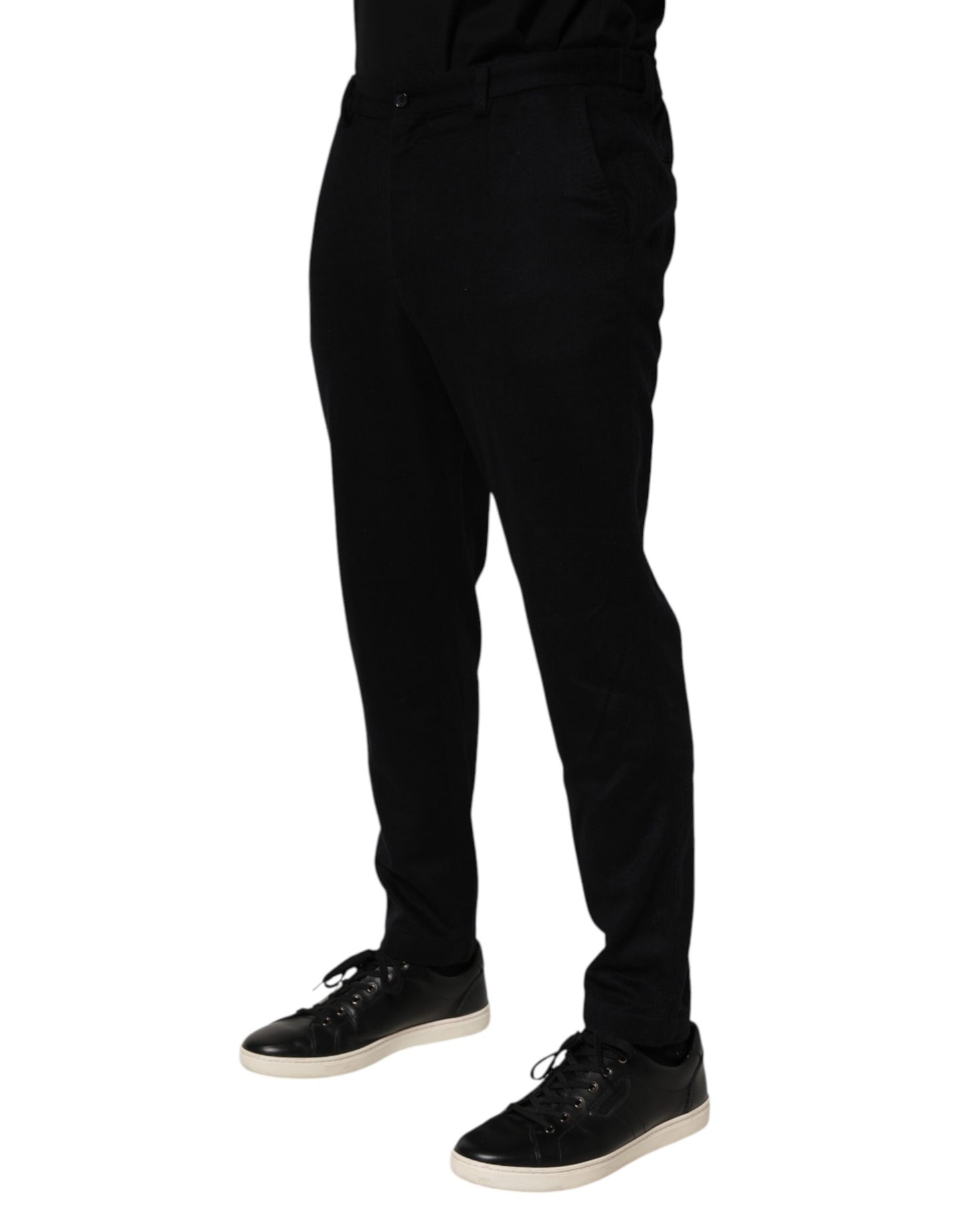 Dolce & Gabbana Black Cashmere Dress Formal Men Trouser Pants - from Dolce & Gabbana